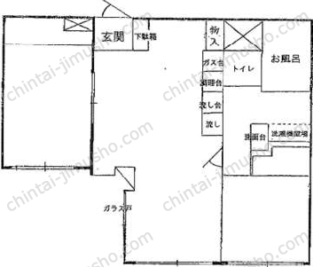 チサンマンション原宿5階の間取図
