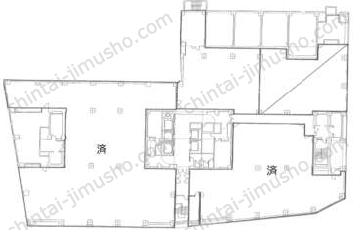 新宿サンエービルの間取図