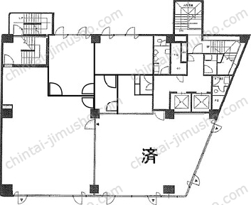 赤坂plusビルの間取図