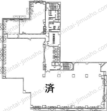 日本薬学会長井記念館ビルの間取図