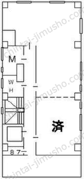 共同ビル（中央）の間取図