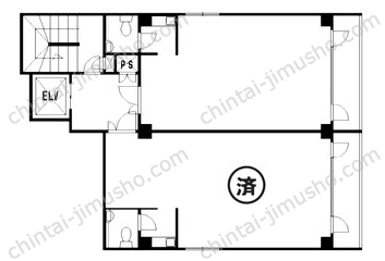 ランザンAYビルディング3階の間取図