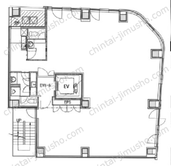 香蘭社ビル5Fの間取図