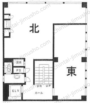 ル・グラシエルBLDG.35階の間取図