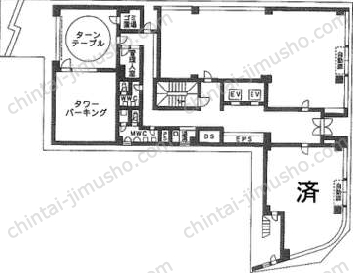 日本橋TSビル1階の間取図