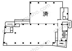 ラピロス六本木5Fの間取図