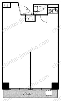 中銀第2新橋マンシオン3Fの間取図
