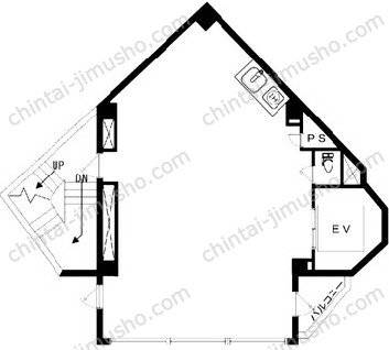 上野逸品館ビル7階の間取図