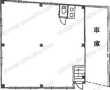 黒田ビル1階の間取図