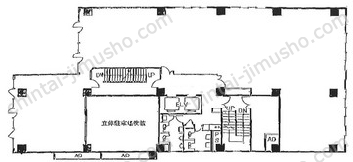 産報佐久間ビル4階の間取図