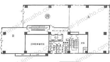 産報佐久間ビル4階の間取図