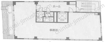 RIPL9／THE HUB 田町三田7階の間取図