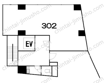 OKビル3階の間取図