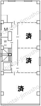 共同ビル（中央）の間取図