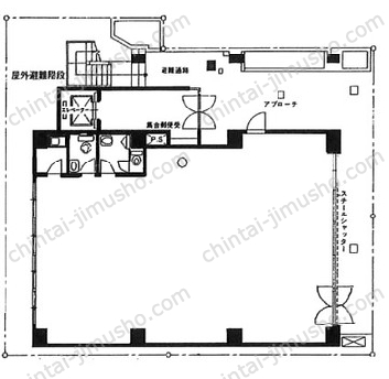 イワモトチョービル／ハローオフィス秋葉原（岩本町）の間取図
