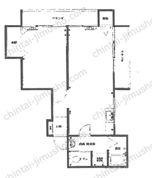 パレス赤坂4階の間取図