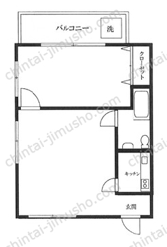 トキワマンションの間取図