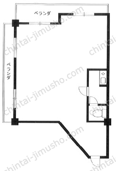 大輝ビル6階の間取図