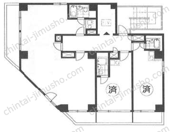 陽輪台西新宿林屋ビルの間取図