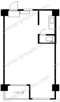 高輪中央マンションの間取図