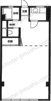原宿コーポ4階の間取図