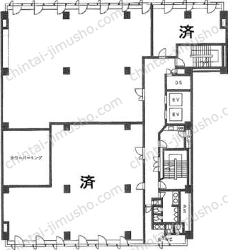 NDKロータスビル5階の間取図
