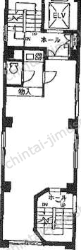 安部ビル4階の間取図