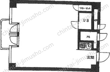ラフィネ東銀座7階の間取図