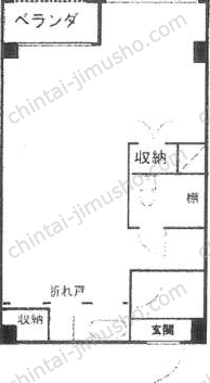 鯉江ビル6階の間取図