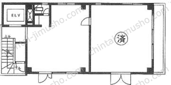 さかえビル1階の間取図