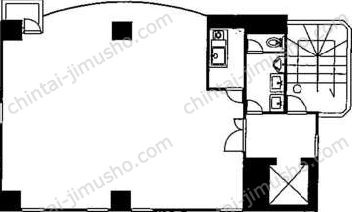 長谷部第2ビル3Fの間取図