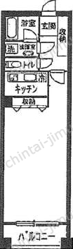 月村マンションNo.29の間取図