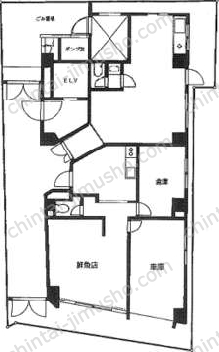 目白ITビル1階の間取図