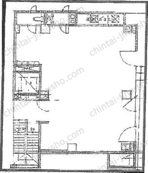 MGB麻布十番6階の間取図