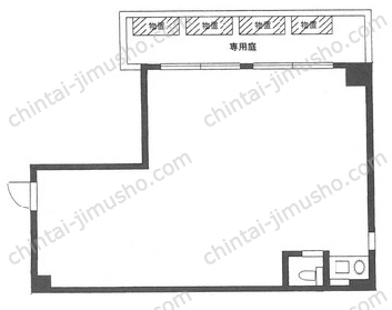 ベラコート渋谷／渋谷桜丘ライズオフィス1階の間取図