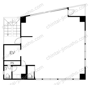 京橋第3長岡ビル6Fの間取図