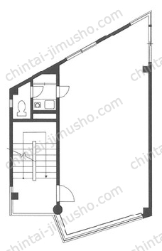 六本木ポイント720ビル3階の間取図