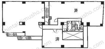 イトーピア六本木2階の間取図