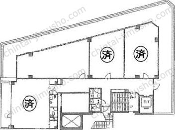 新富ミハマビルの間取図