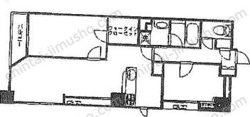 ムルーエ築地13階の間取図