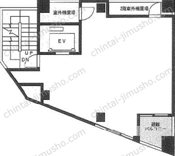 西新宿甲州ビル4階の間取図