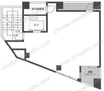西新宿甲州ビル8階の間取図