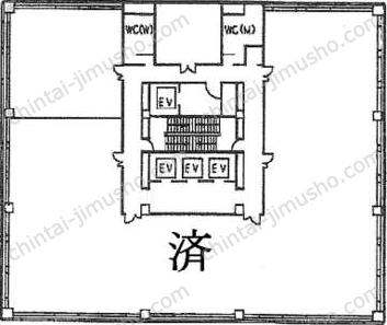 相互半蔵門ビル10階の間取図