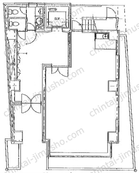 群成舎八丁堀ビル1階の間取図