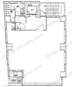 群成舎八丁堀ビル3階の間取図