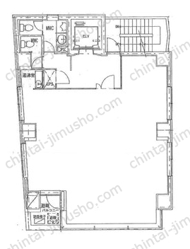 群成舎八丁堀ビル5階の間取図