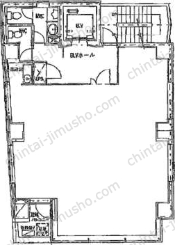 群成舎八丁堀ビル6階の間取図