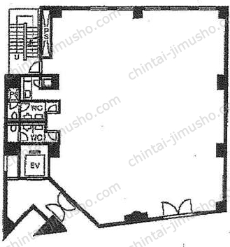 THE PORTAL 田町1階の間取図