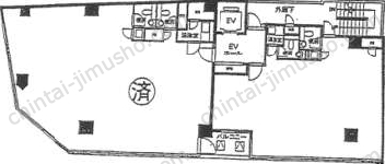 新宿KMビル3階の間取図