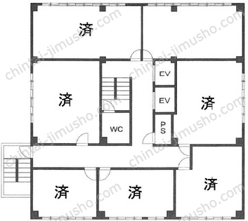 15山京ビルの間取図